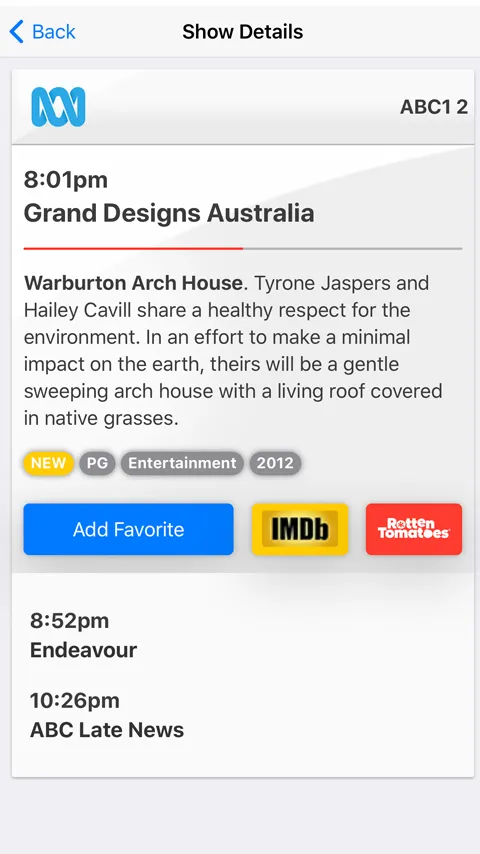 TV Guide Australia | Indus Appstore | Screenshot