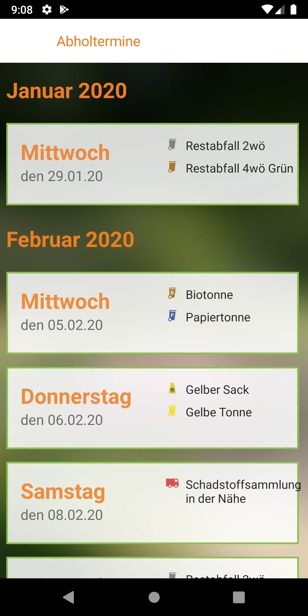 Abfall-App Kreis Pinneberg | Indus Appstore | Screenshot