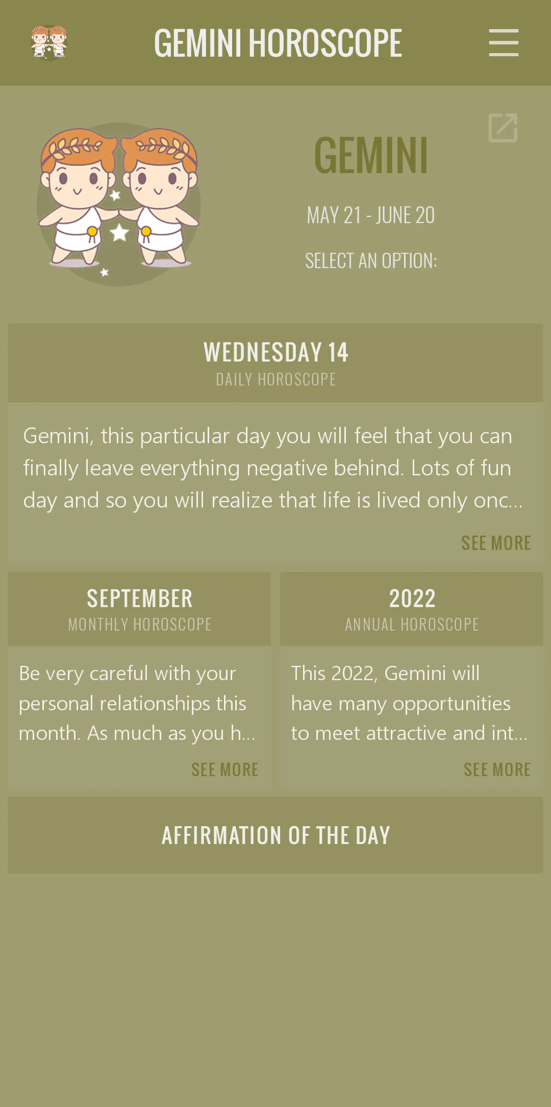 Gemini Horoscope | Indus Appstore | Screenshot