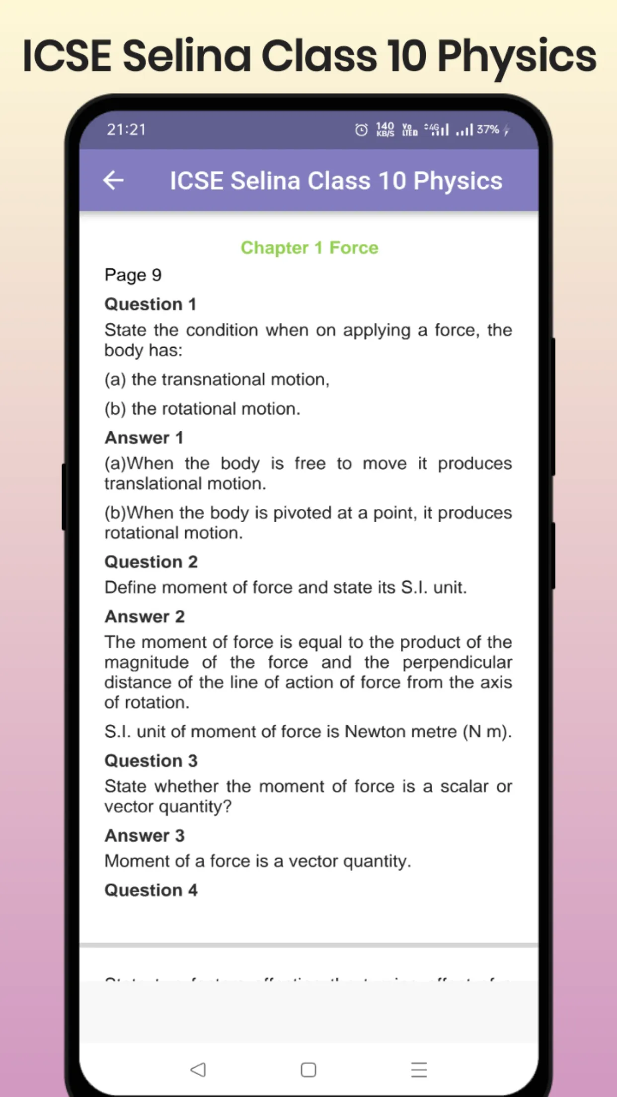 ICSE Selina Class 10 Physics | Indus Appstore | Screenshot