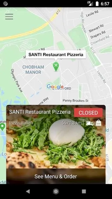 SANTI Restaurant Pizzeria | Indus Appstore | Screenshot