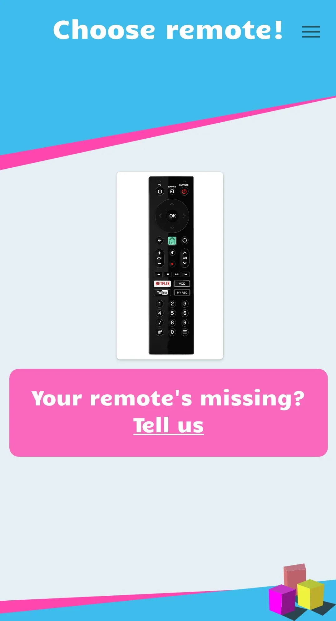 Remote control for PartnerTV | Indus Appstore | Screenshot