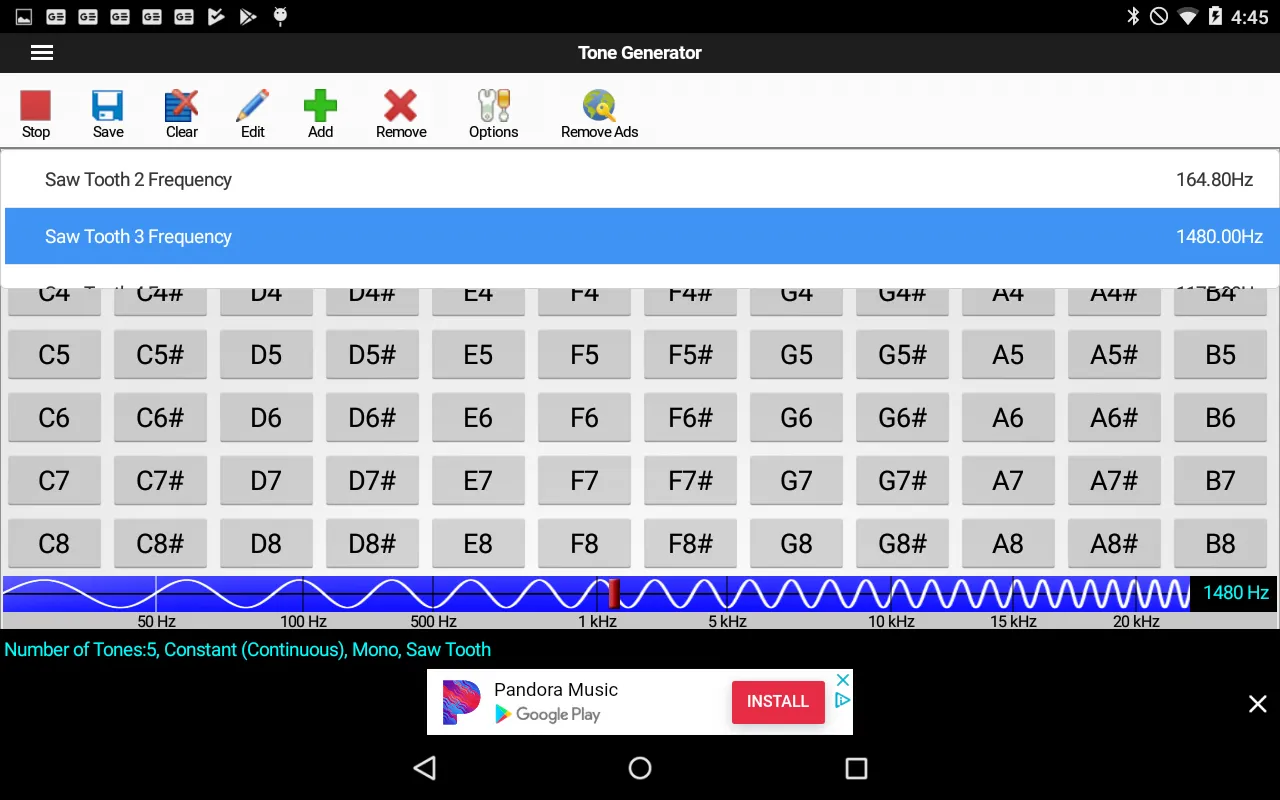 ToneGen Tone Generator | Indus Appstore | Screenshot