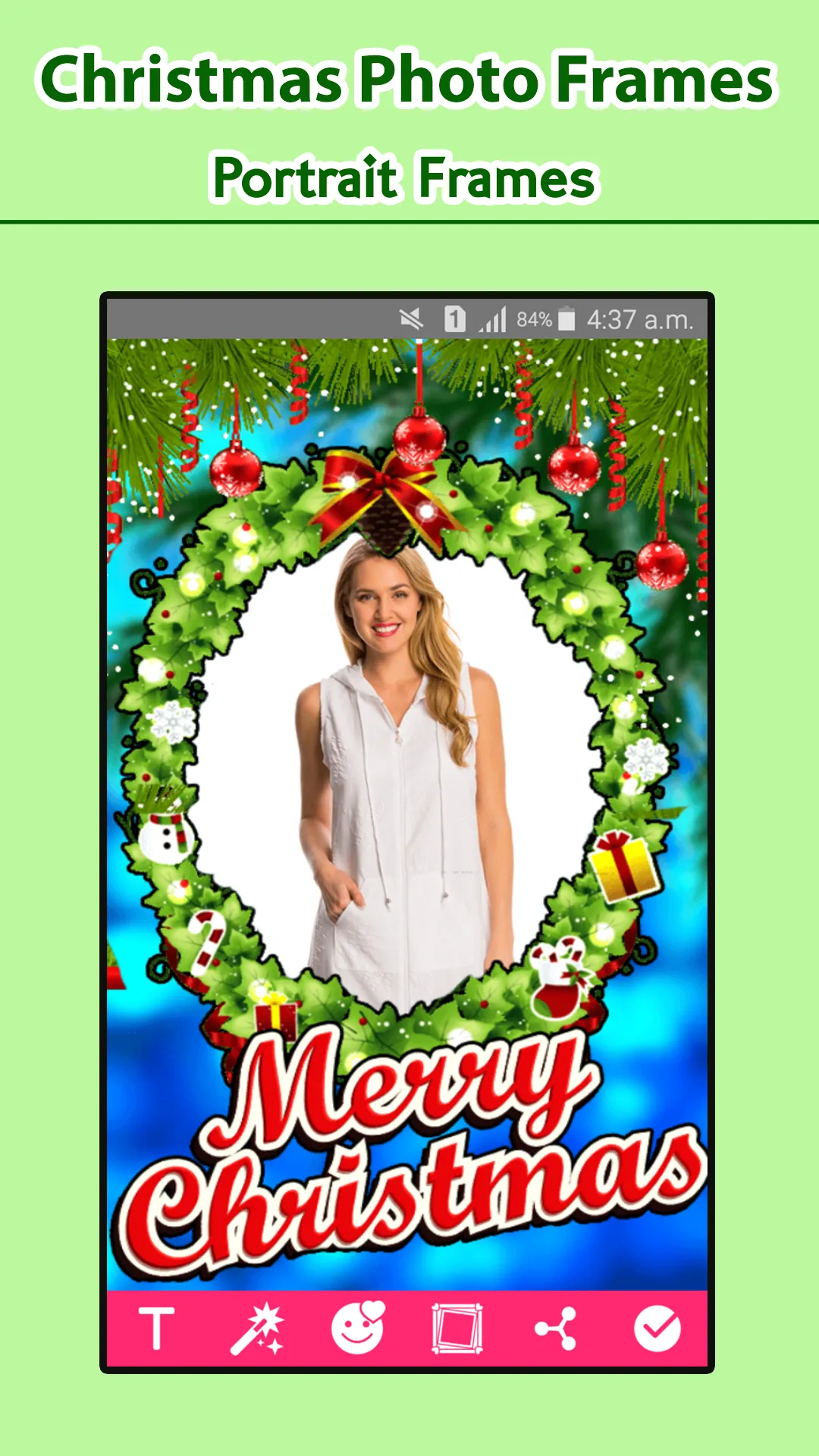 Merry Christmas Photo Frames | Indus Appstore | Screenshot