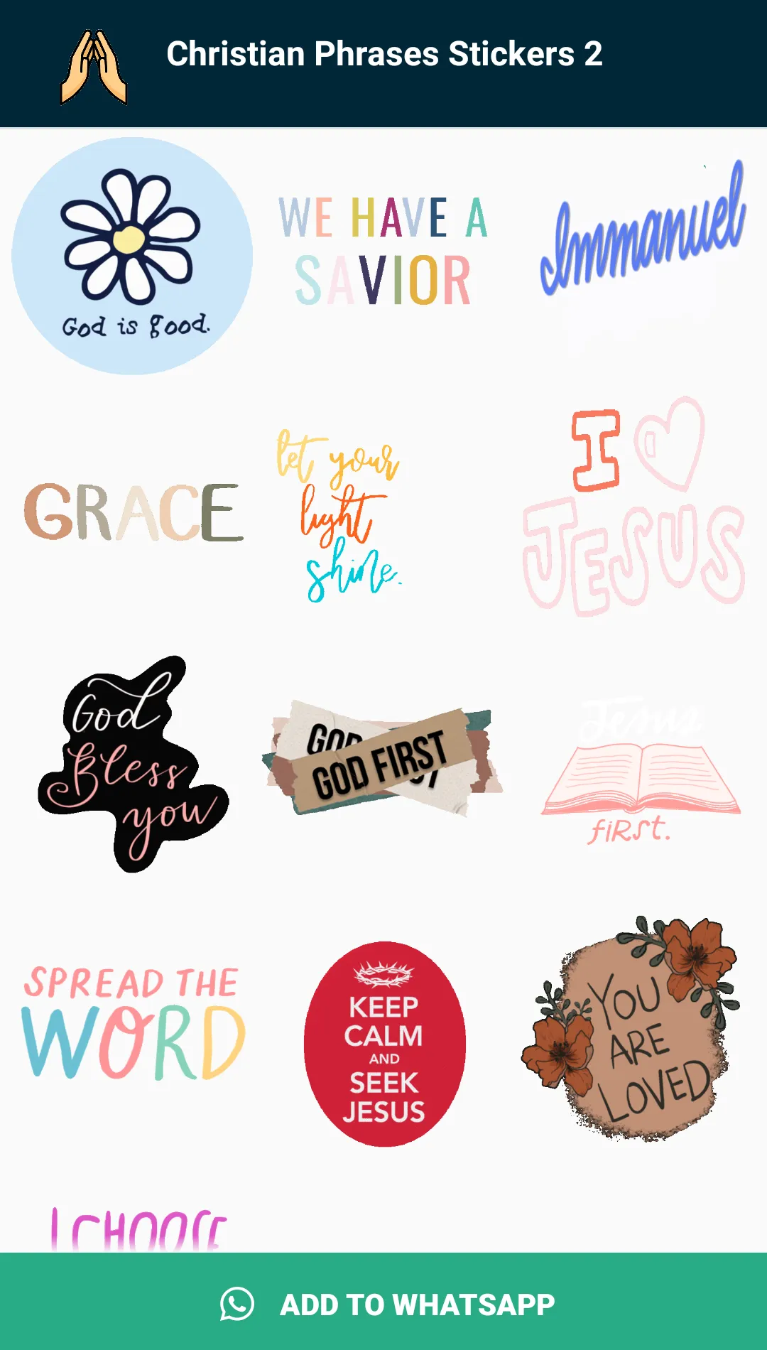 Christian Animated Stickers | Indus Appstore | Screenshot