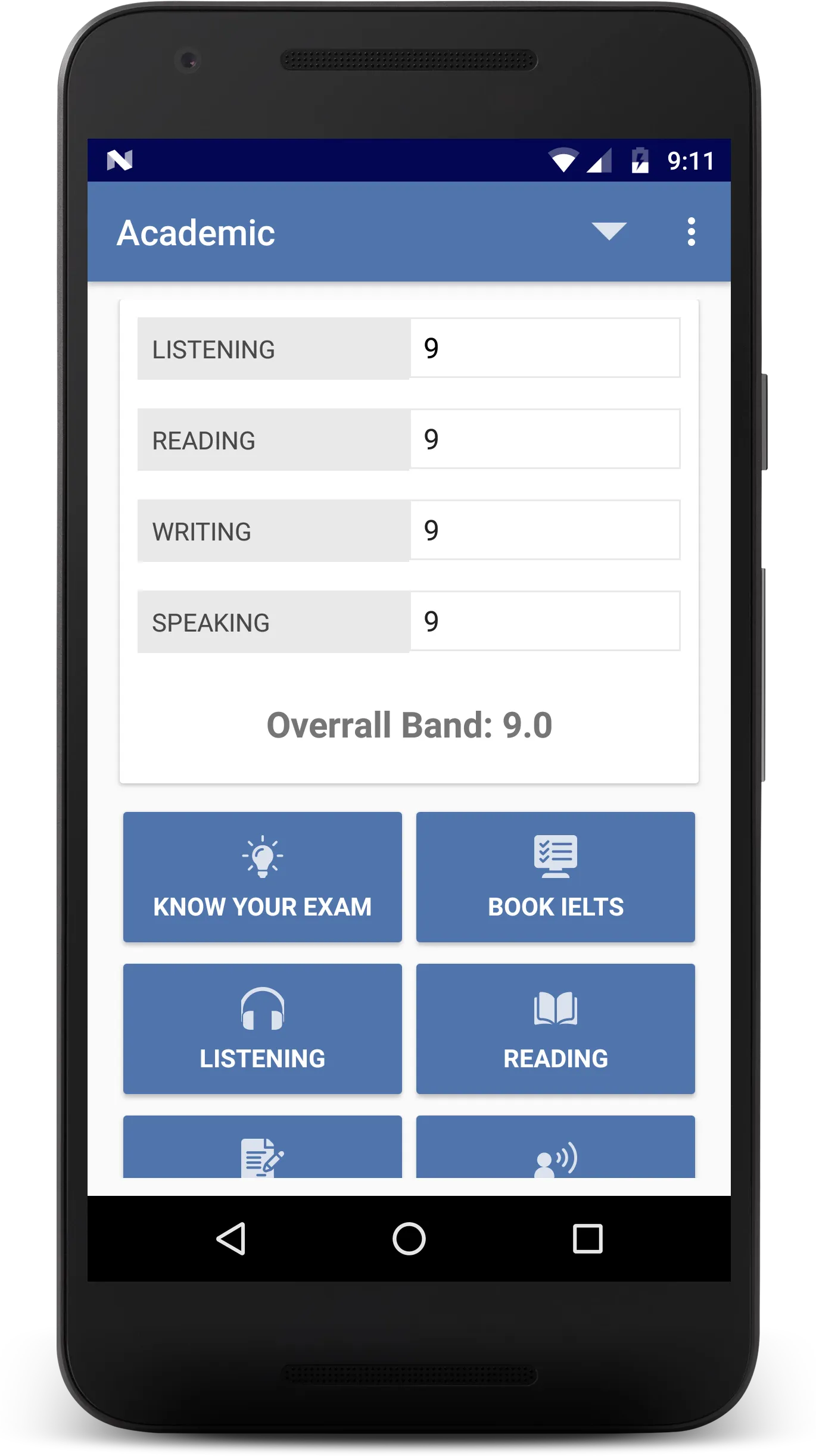 IELTS Bands Calculator and Sco | Indus Appstore | Screenshot