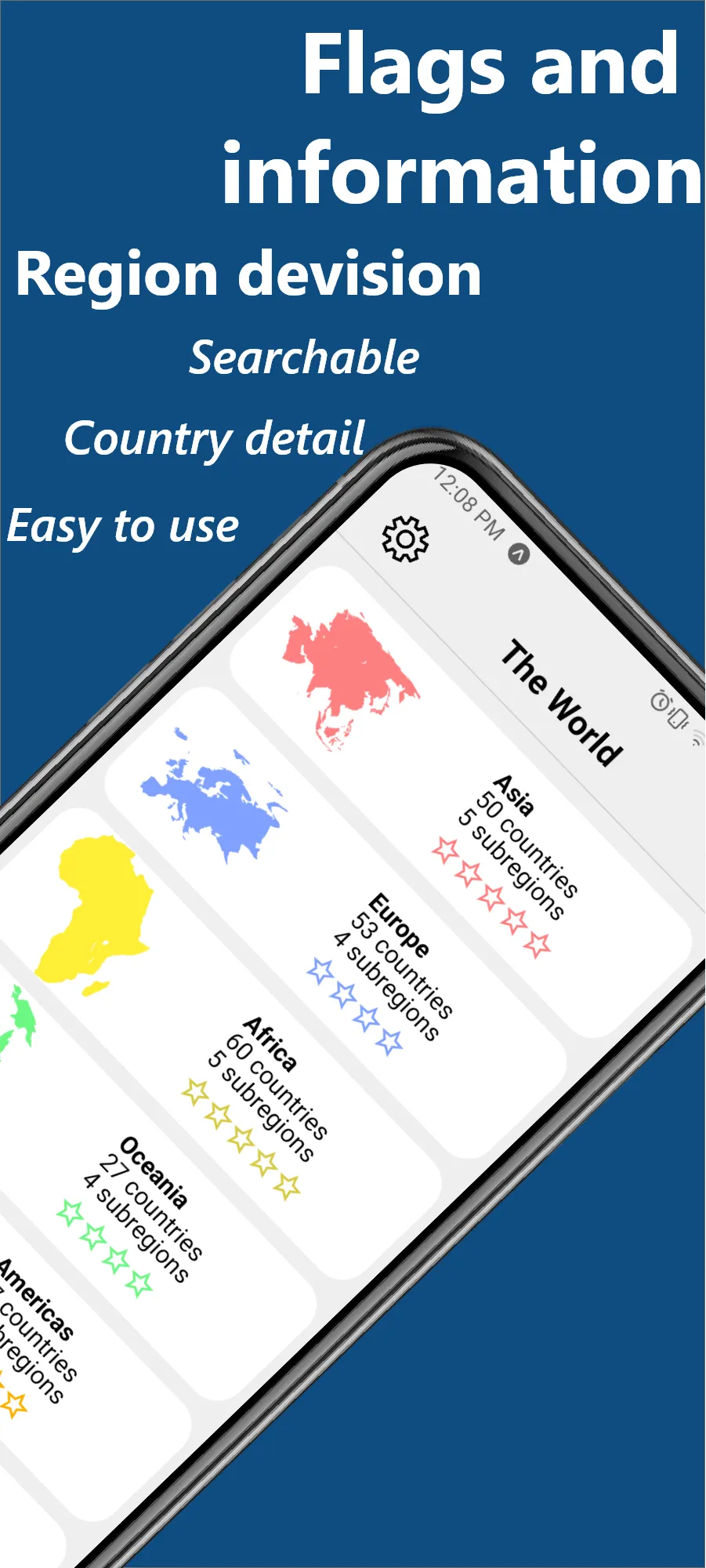 Flags and Countries of the Wor | Indus Appstore | Screenshot