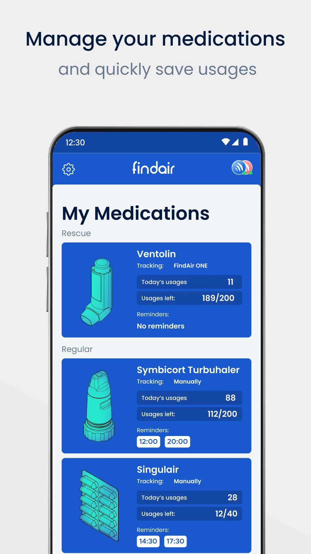 FindAir – Asthma Diary | Indus Appstore | Screenshot