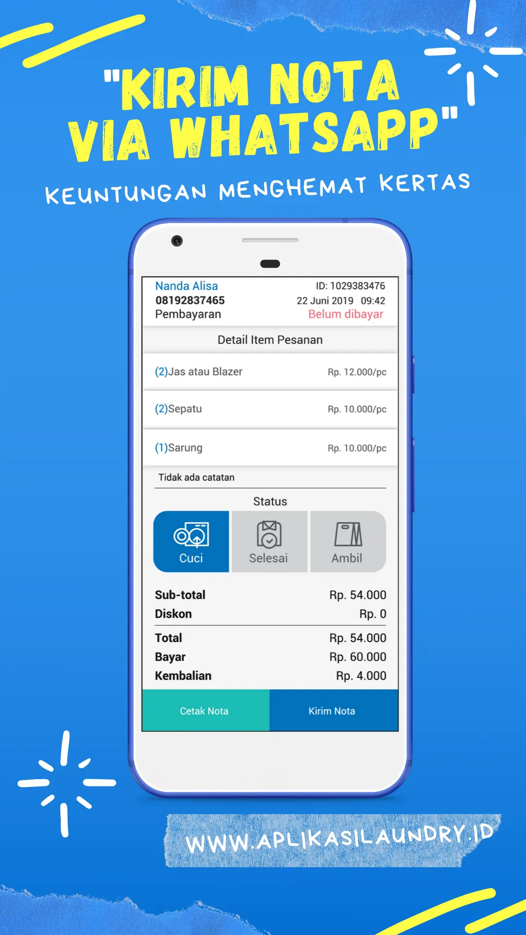 Kasir Laundry - POS Laundry | Indus Appstore | Screenshot