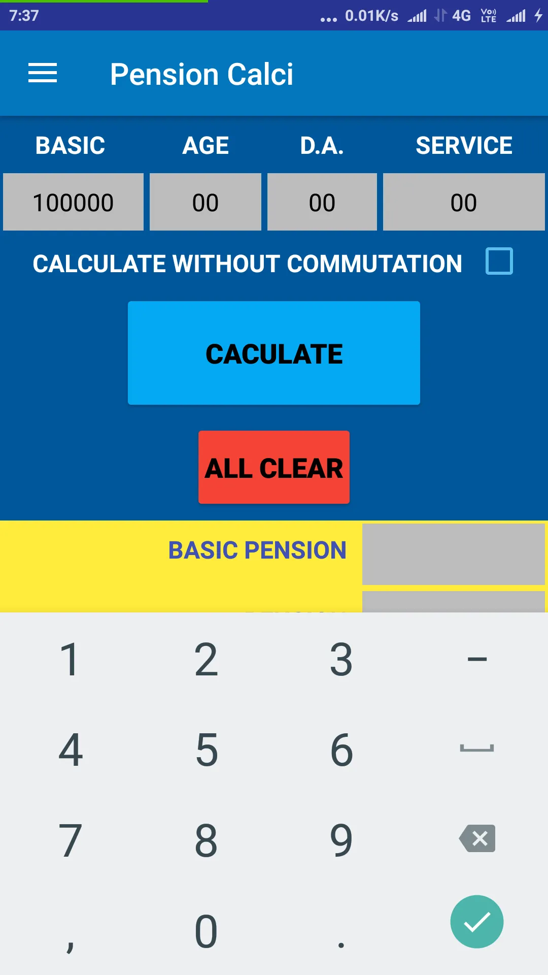 Pension Calci | Indus Appstore | Screenshot