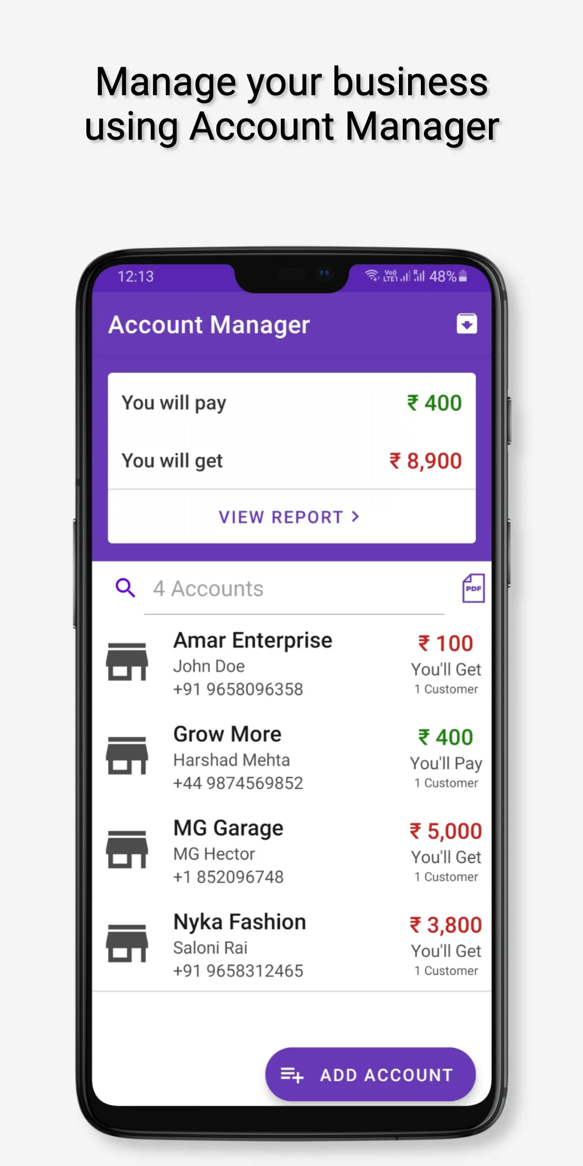 My Manager-Account(Khata), Exp | Indus Appstore | Screenshot