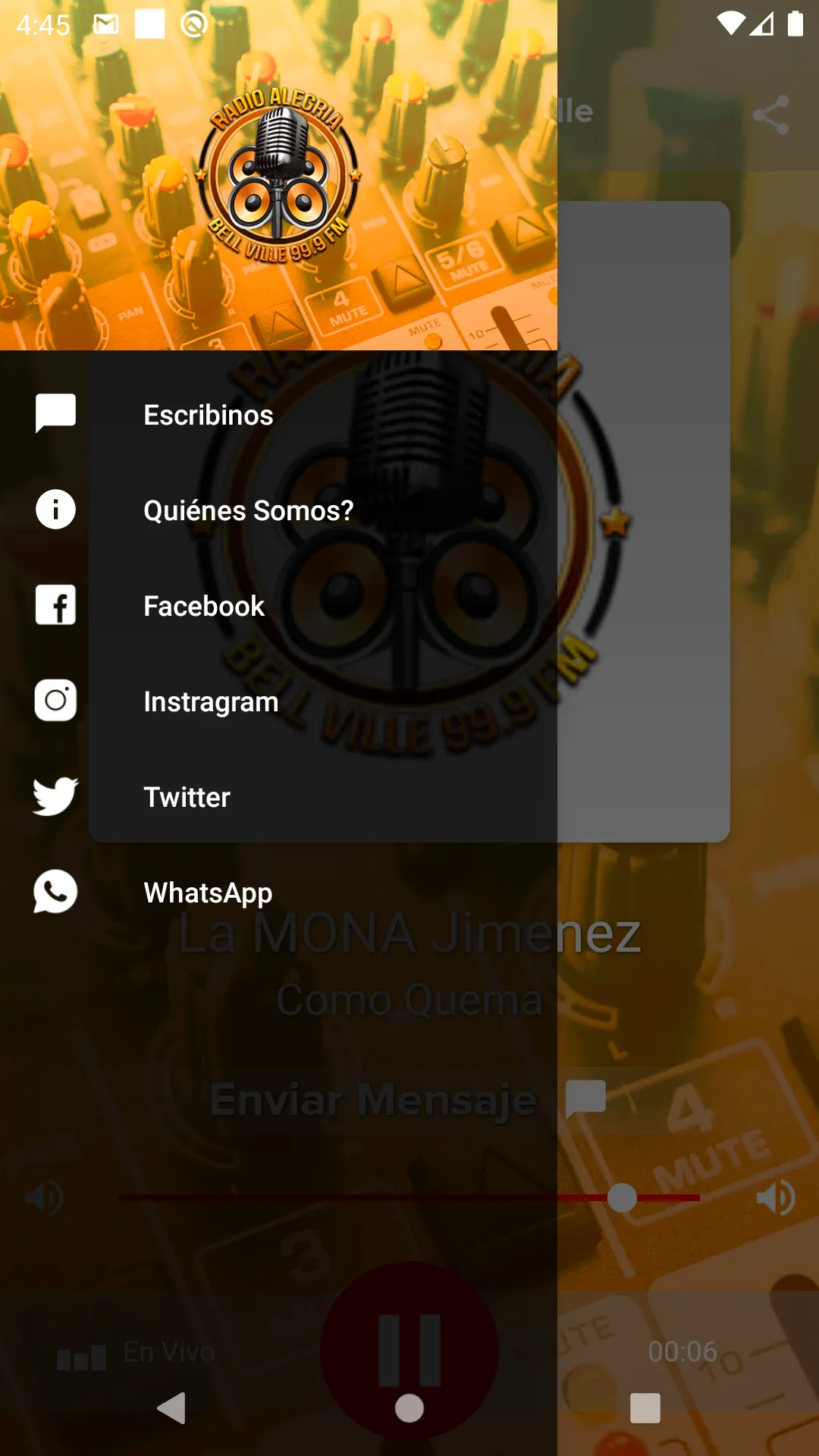 Radio Alegria Bell Ville | Indus Appstore | Screenshot