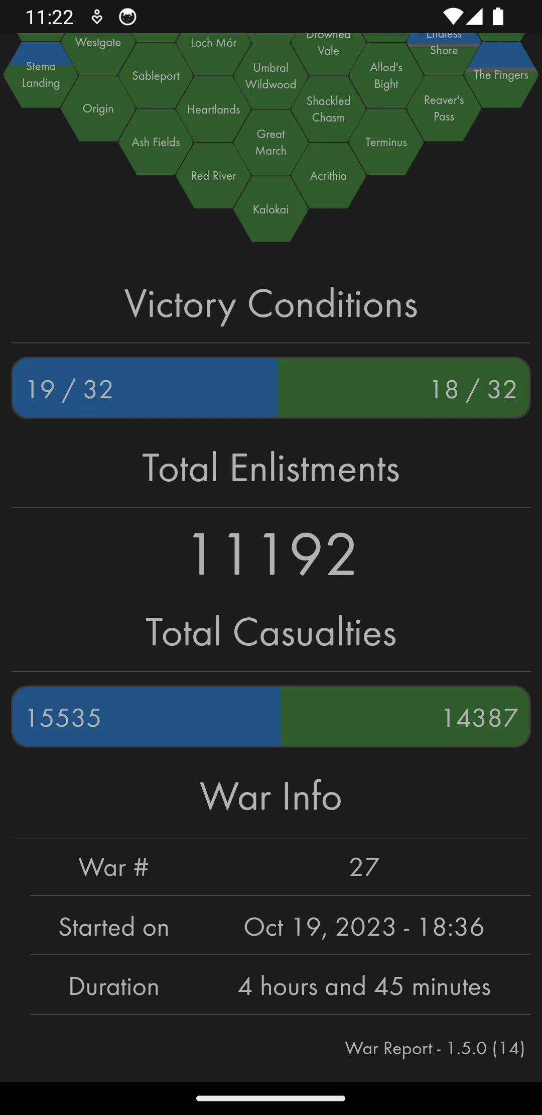 War Report for Foxhole | Indus Appstore | Screenshot