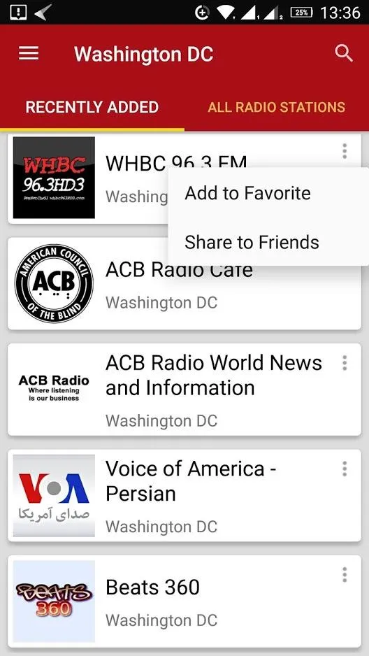 Washington DC Radio Stations | Indus Appstore | Screenshot