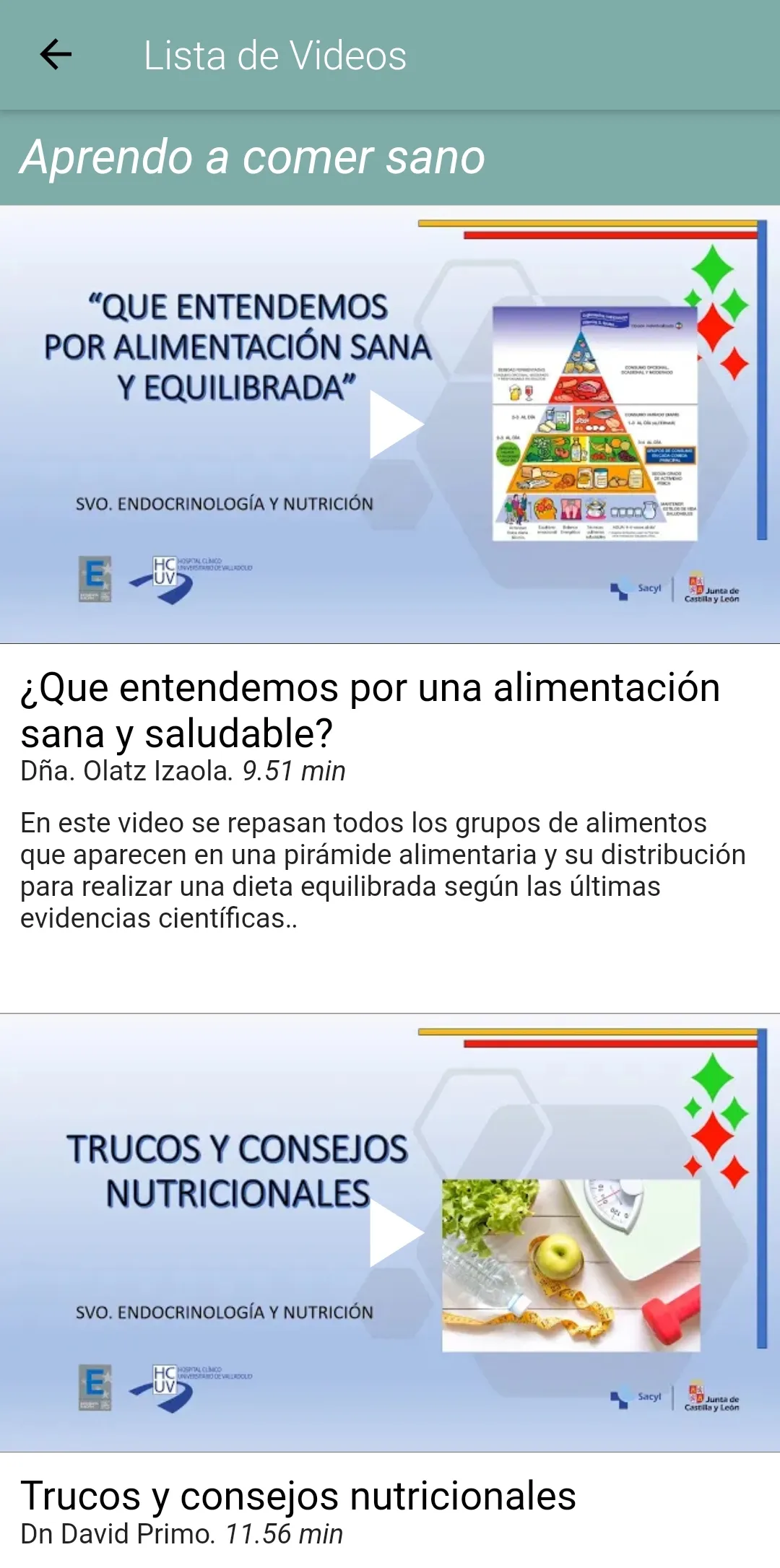 Dieta para vivir sano | Indus Appstore | Screenshot