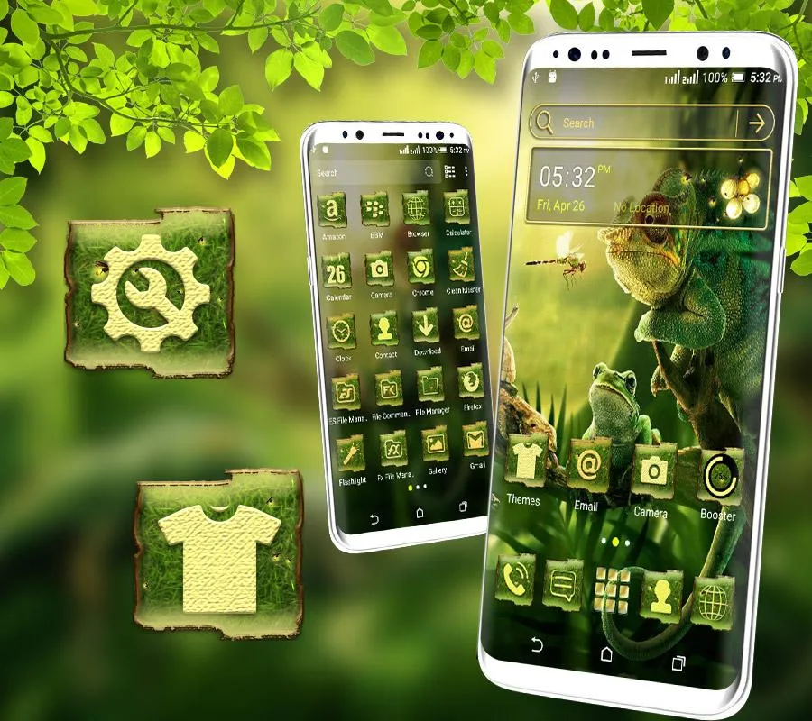 Chameleon Frog Launcher Theme | Indus Appstore | Screenshot