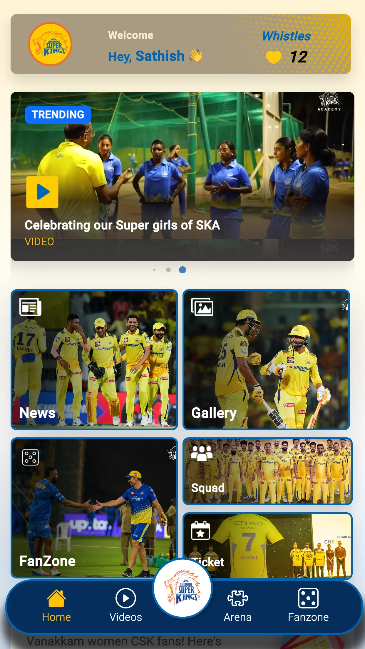 Chennai Super Kings | Indus Appstore | Screenshot