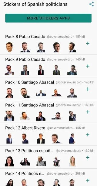 Sticker de Políticos Españoles | Indus Appstore | Screenshot