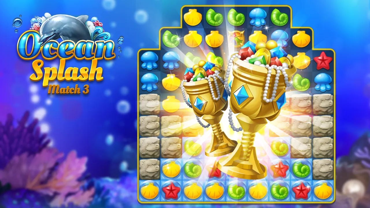 Ocean Splash: Jelly Fish gems | Indus Appstore | Screenshot