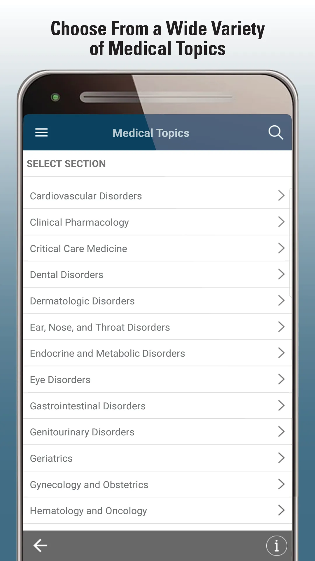 MSD Manual Professional | Indus Appstore | Screenshot