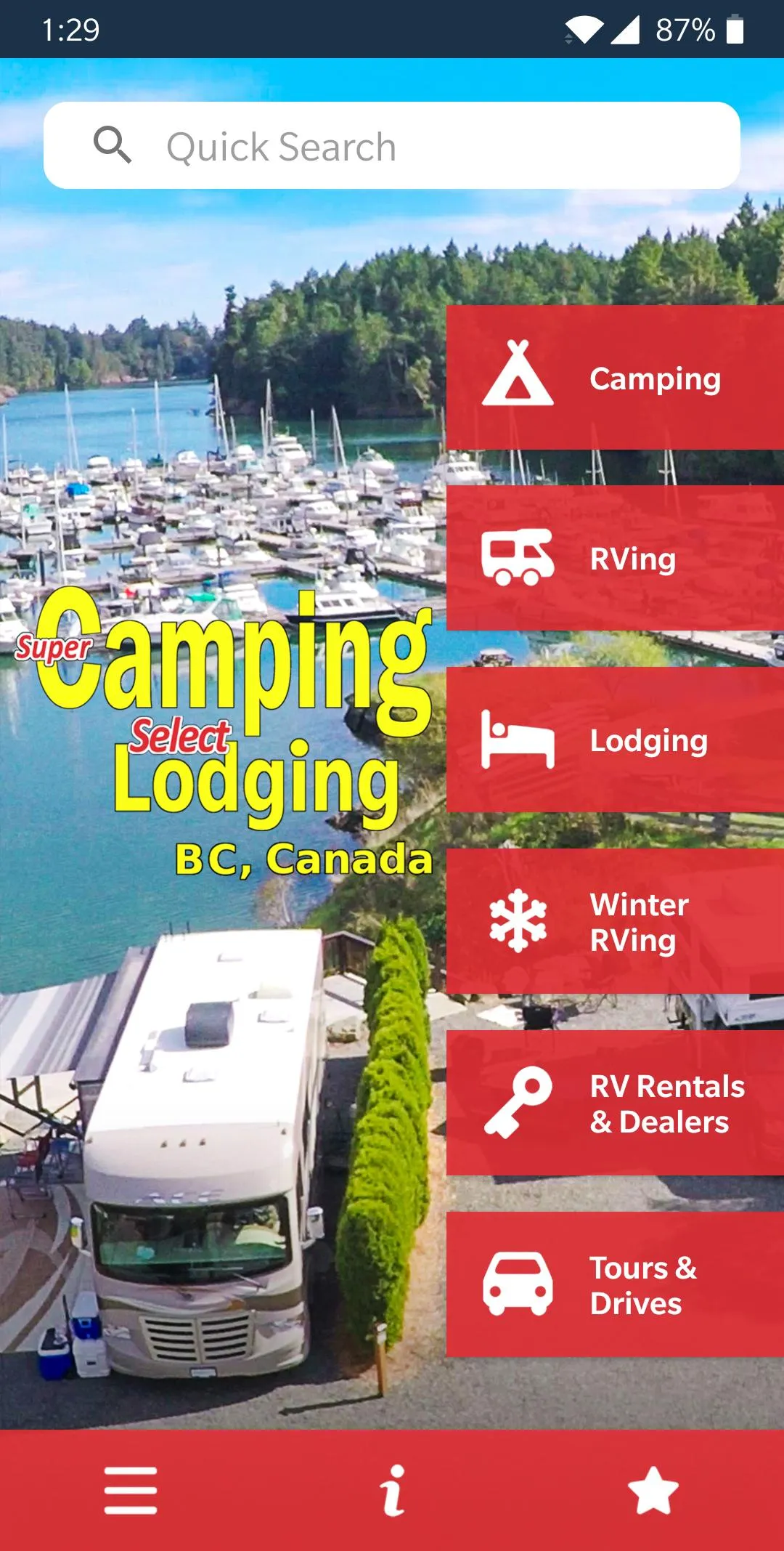 Super Camping British Columbia | Indus Appstore | Screenshot