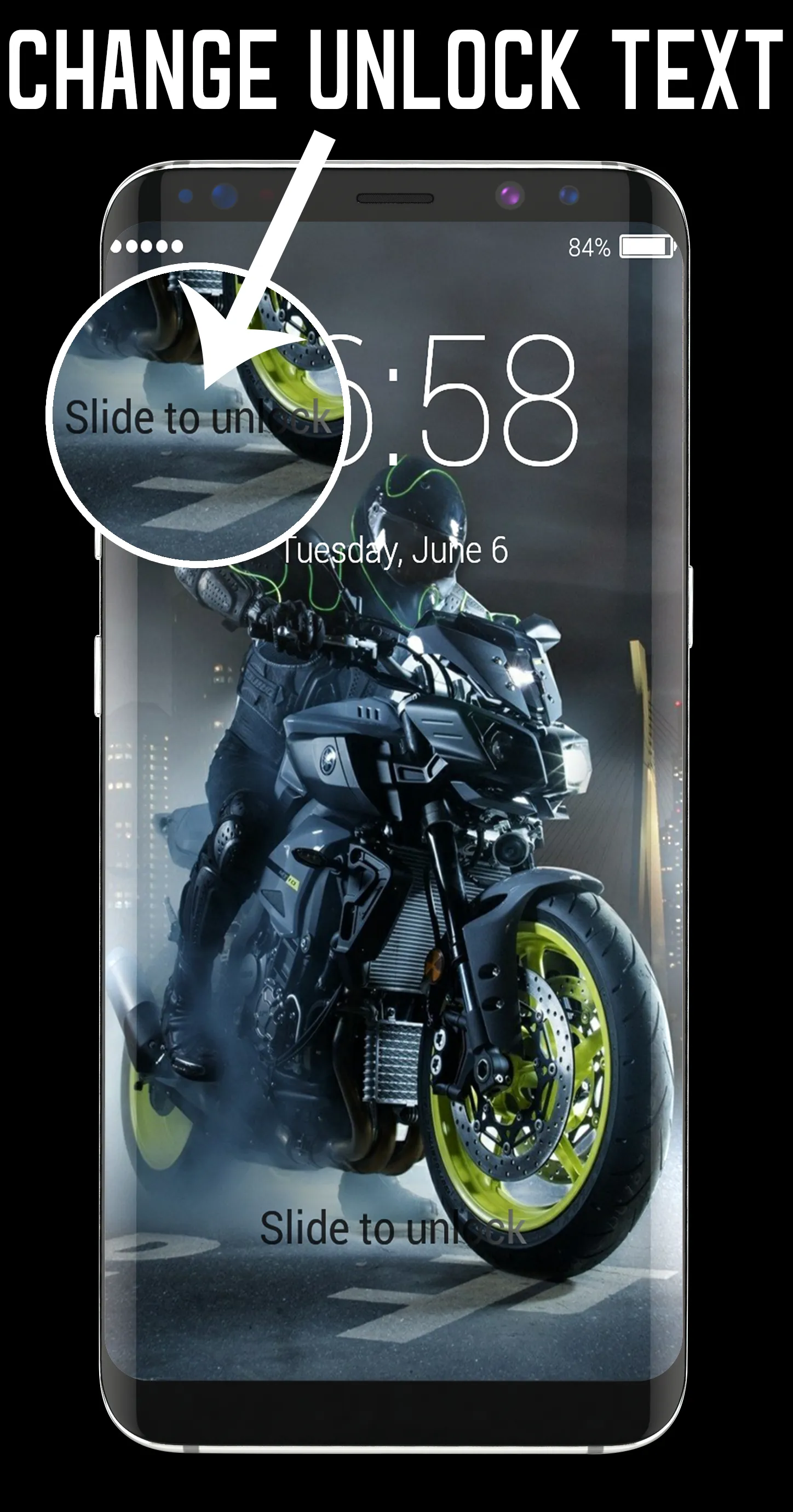 Motorcycle Lock Screen | Indus Appstore | Screenshot