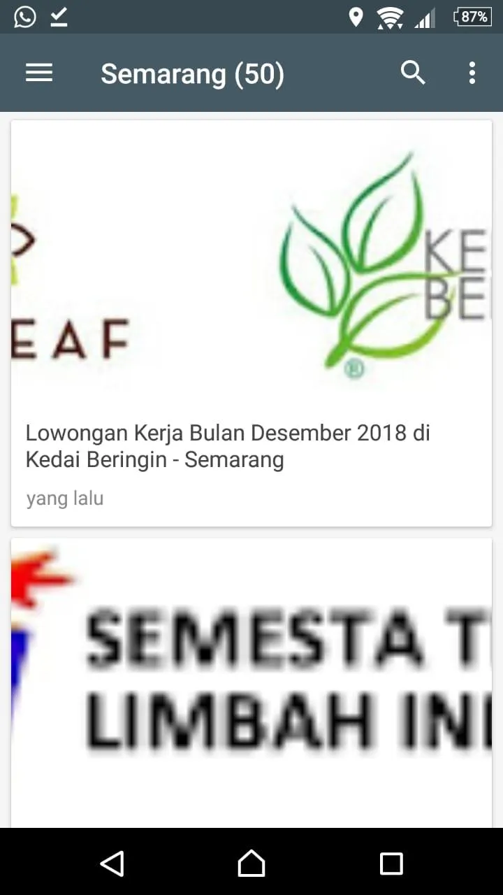 Lowongan Kerja Semarang | Indus Appstore | Screenshot