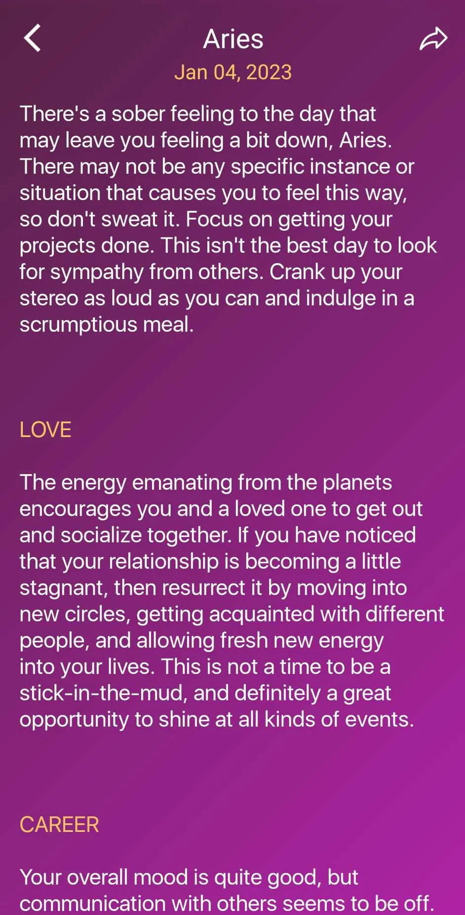 Daily Horoscope - Tarot Reader | Indus Appstore | Screenshot