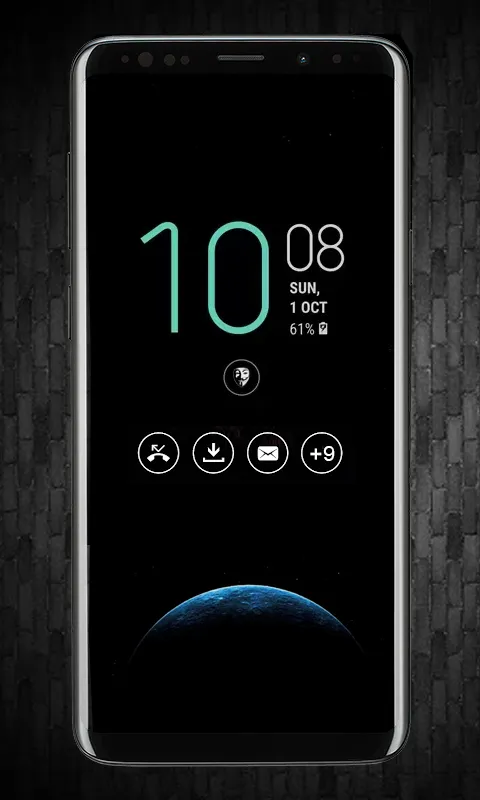 Always on display clock widget | Indus Appstore | Screenshot