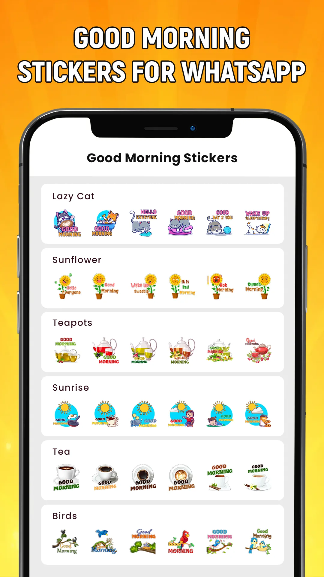 Good Morning Stickers | Indus Appstore | Screenshot