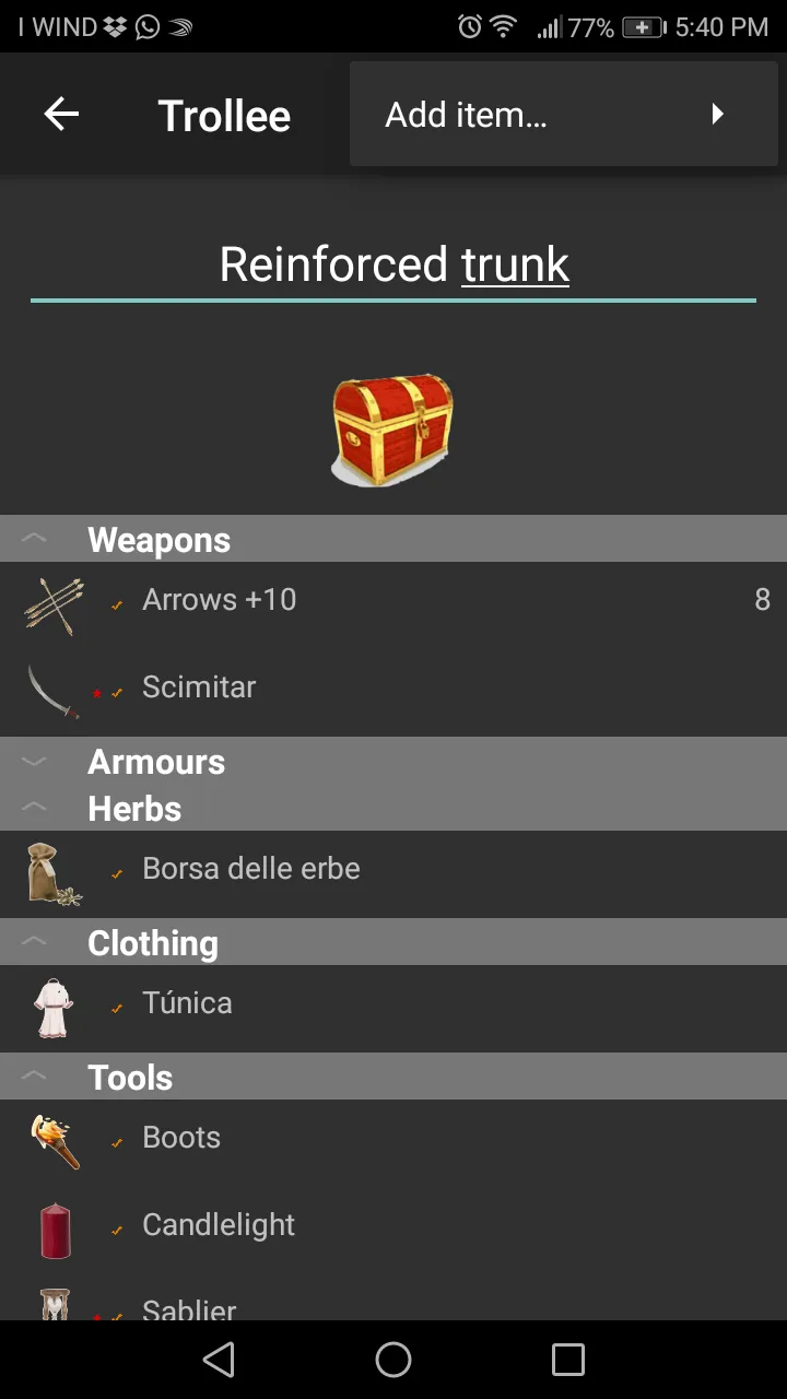 RPG Backpack | Indus Appstore | Screenshot