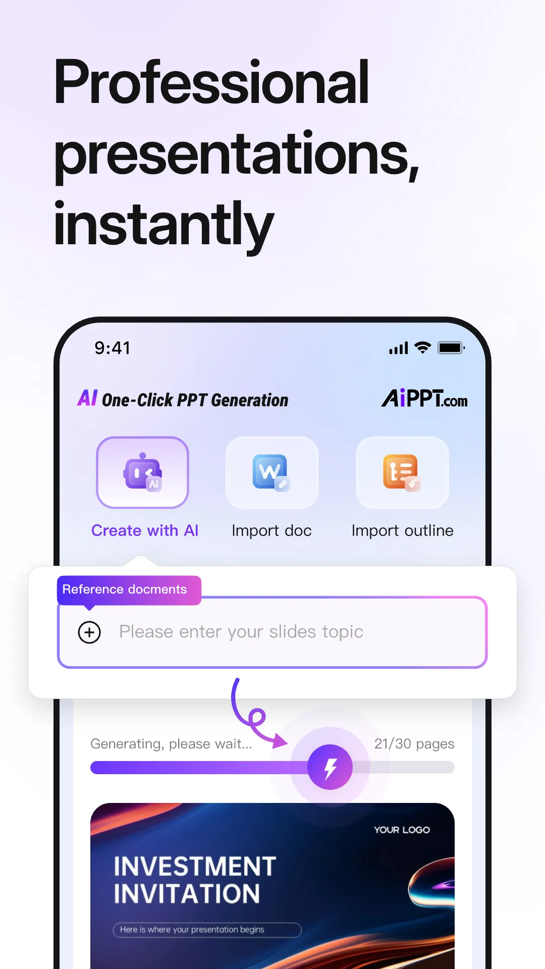 AiPPT- AI Presentation Maker | Indus Appstore | Screenshot