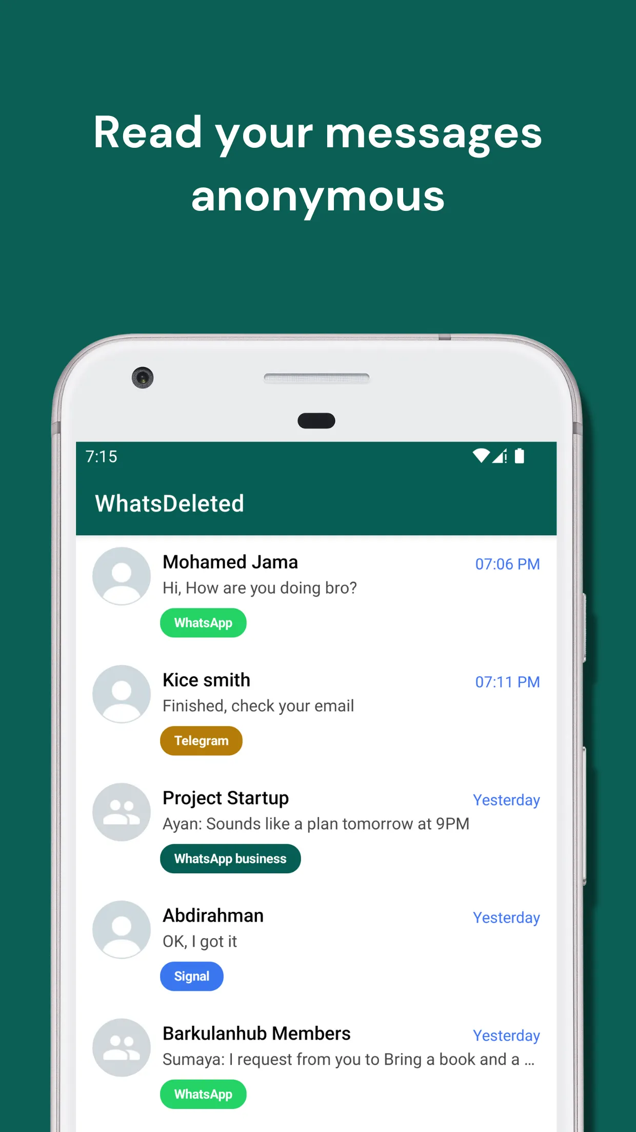 WhatsDeleted: Recover messages | Indus Appstore | Screenshot