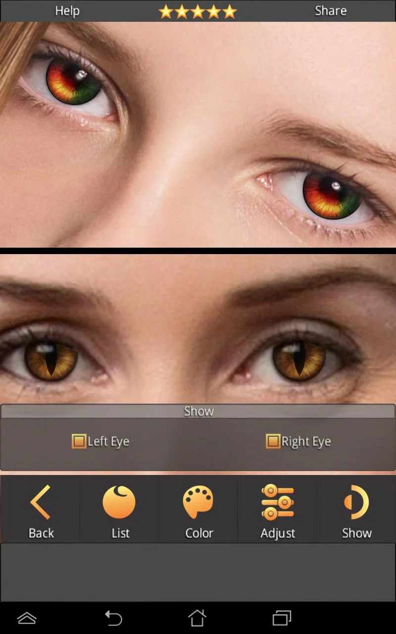 FoxEyes - Change Eye Color | Indus Appstore | Screenshot