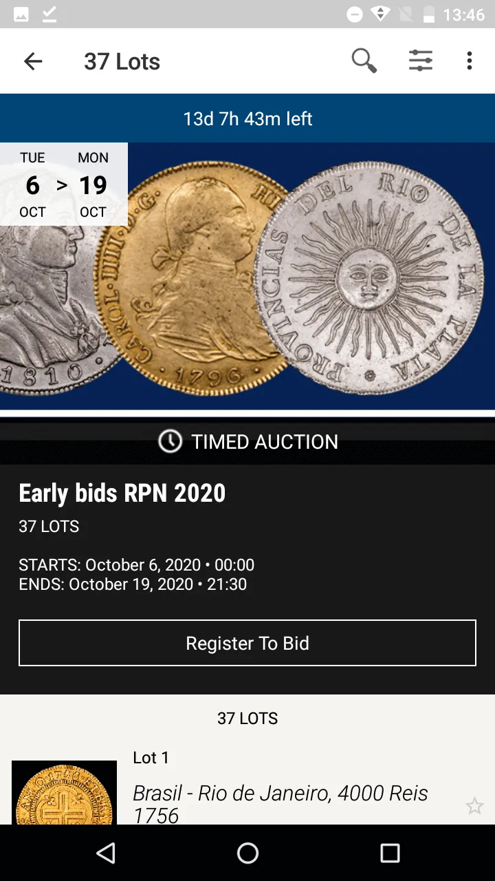 Río de la Plata Numismática | Indus Appstore | Screenshot