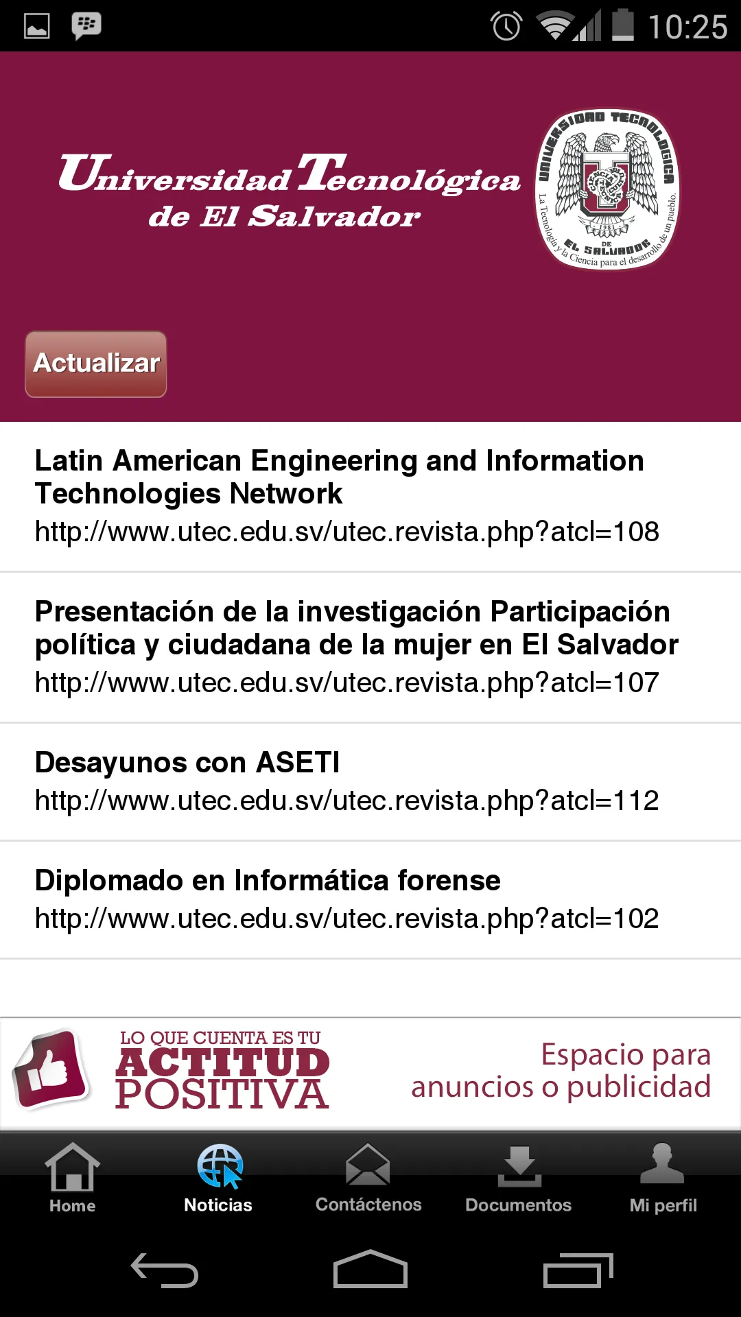 UTEC Docentes | Indus Appstore | Screenshot