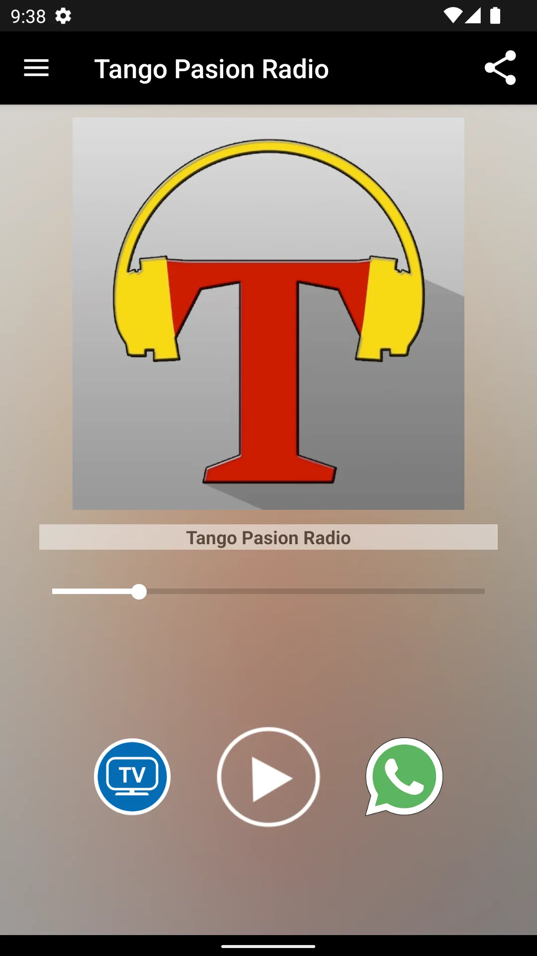 Tango Pasion Radio | Indus Appstore | Screenshot