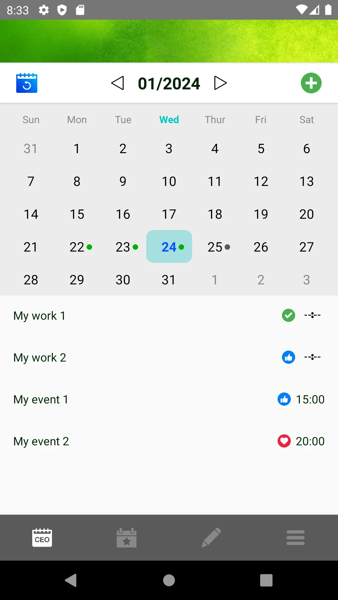 CEO Calendar | Indus Appstore | Screenshot