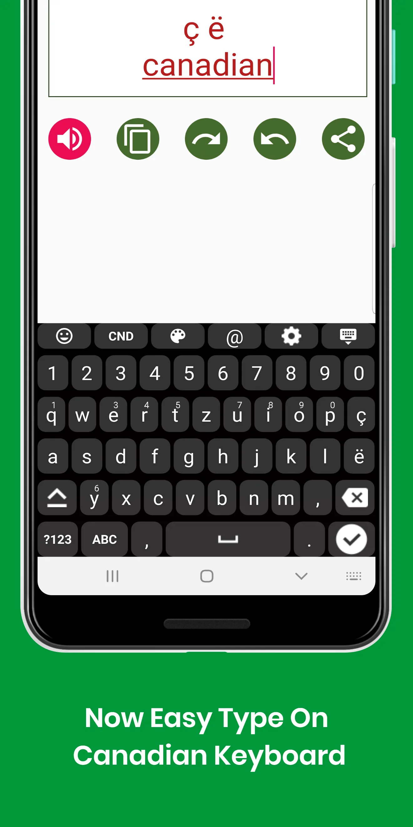 Canadian Keyboard by Infra | Indus Appstore | Screenshot