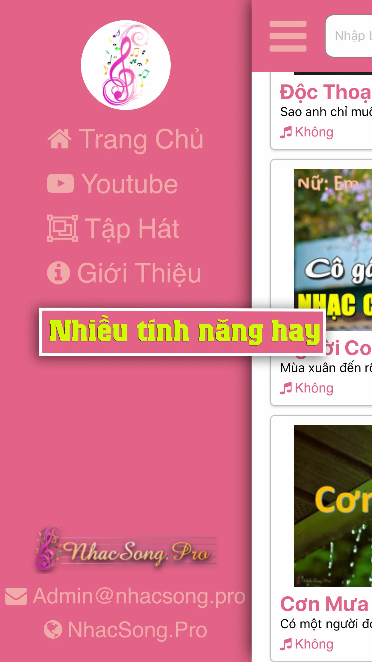 Lời Nhạc Sống | Indus Appstore | Screenshot