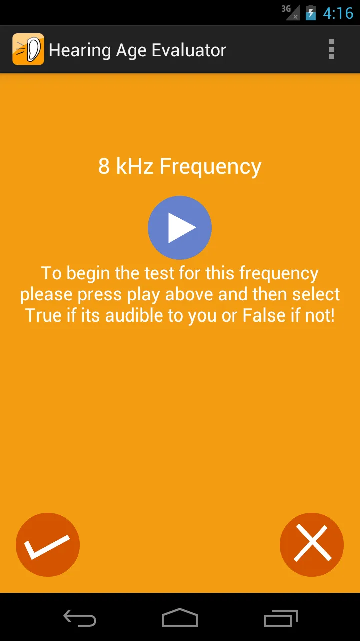 Hearing Age Evaluator | Indus Appstore | Screenshot