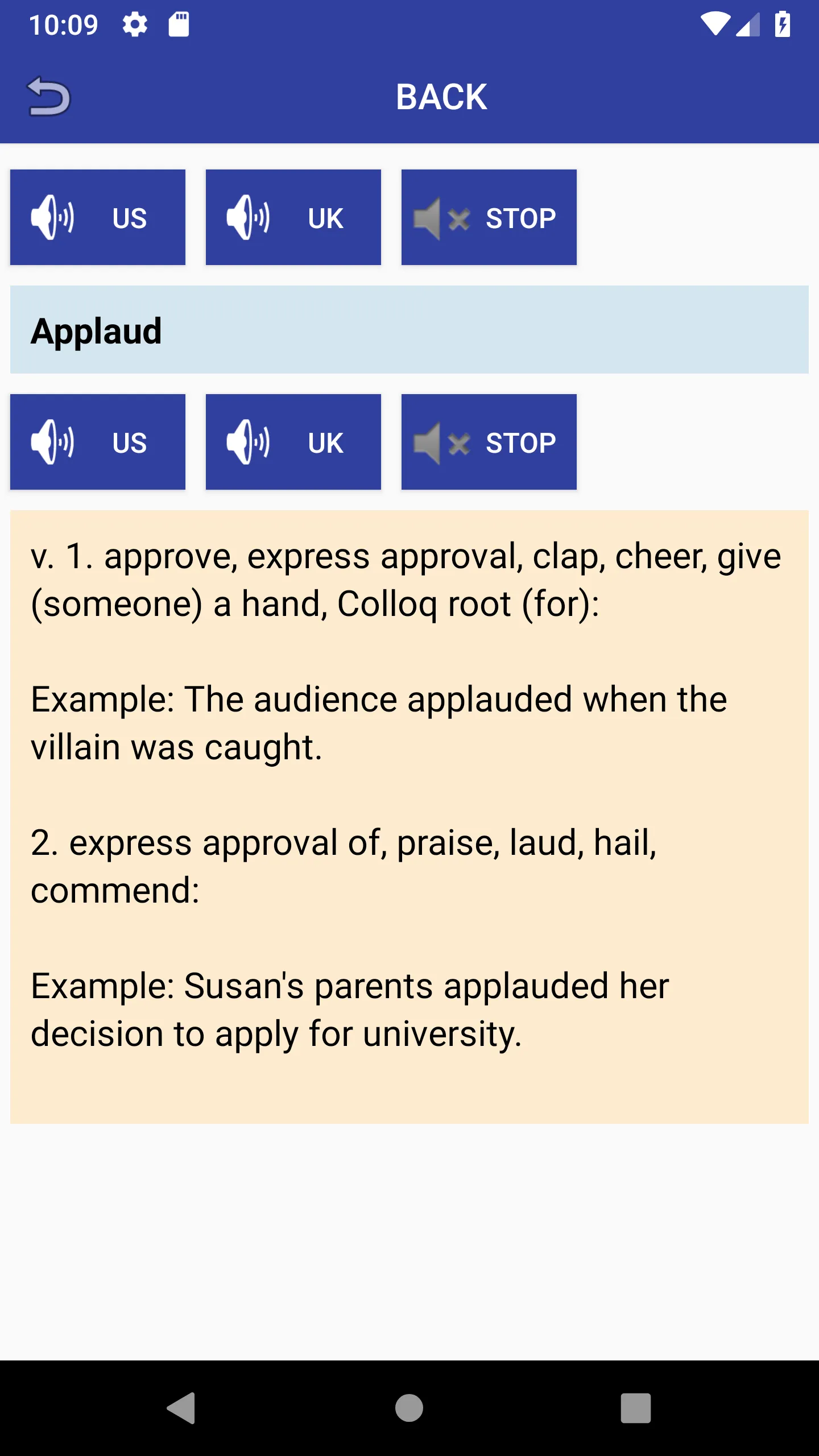 English Synonyms Dictionary | Indus Appstore | Screenshot