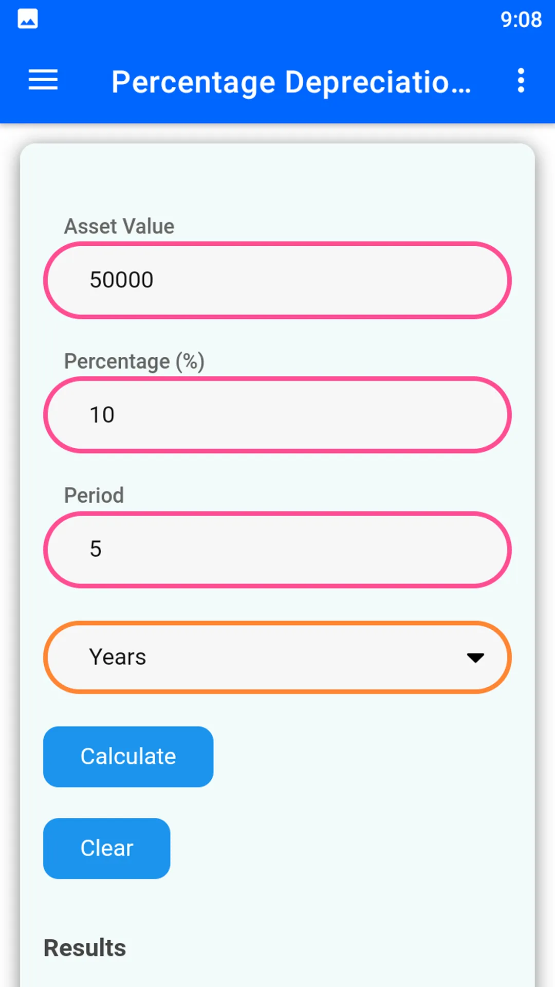 Depreciation Calculator | Indus Appstore | Screenshot