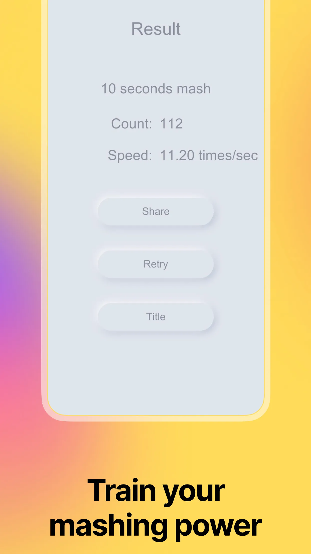 Tap Speed Test Game | Indus Appstore | Screenshot