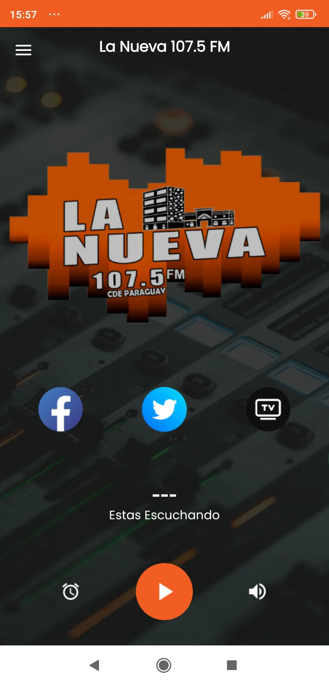 La Nueva 107.5 FM Paraguay | Indus Appstore | Screenshot