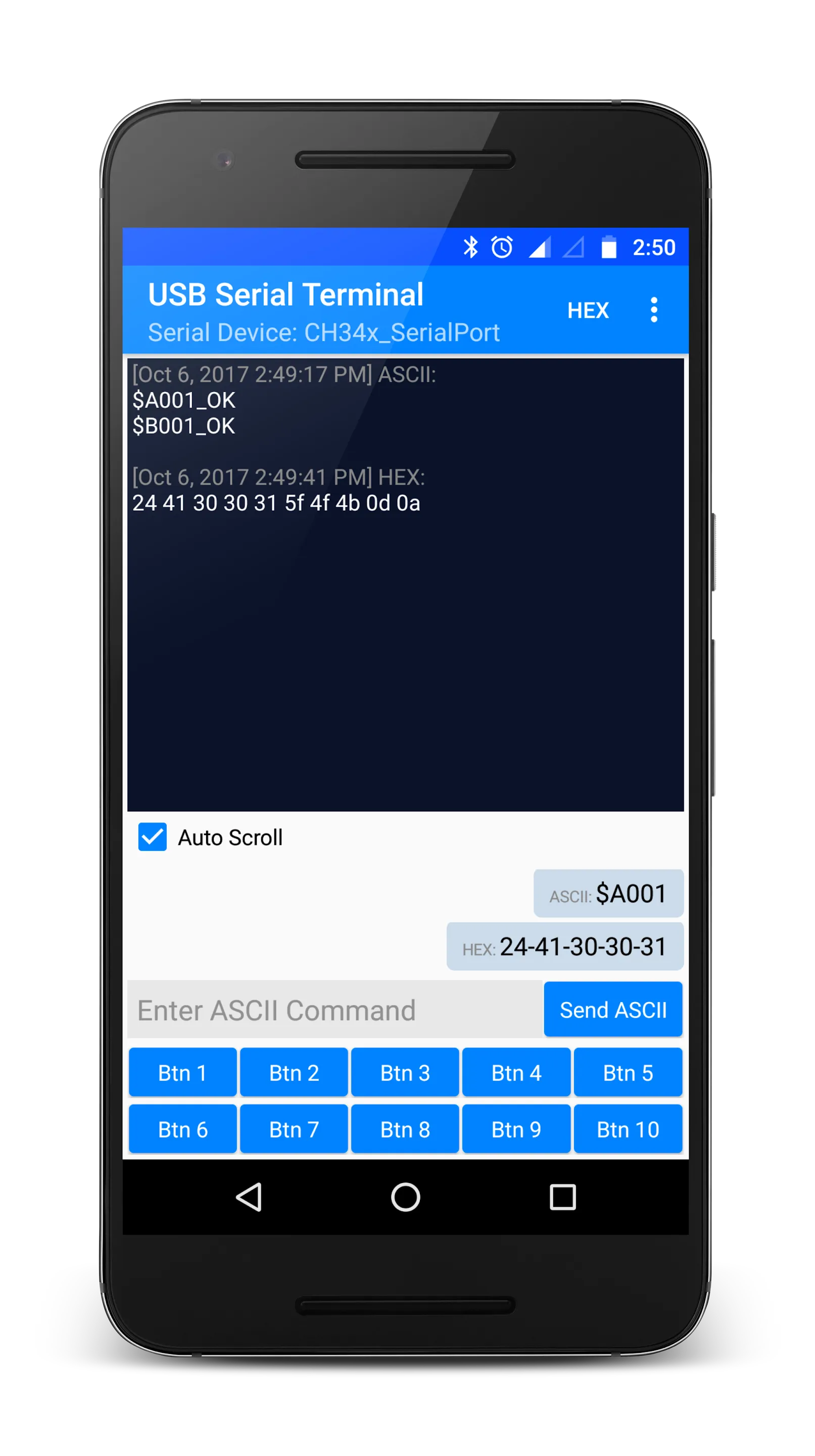 USB Serial Terminal | Indus Appstore | Screenshot