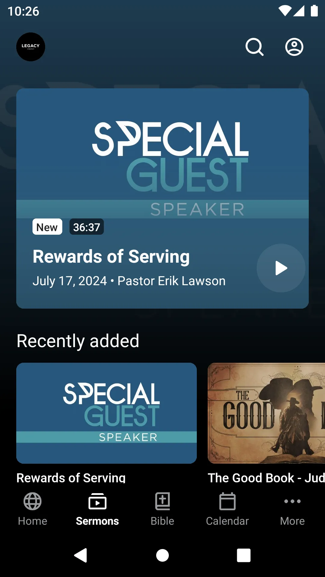 Legacy Church App | Indus Appstore | Screenshot