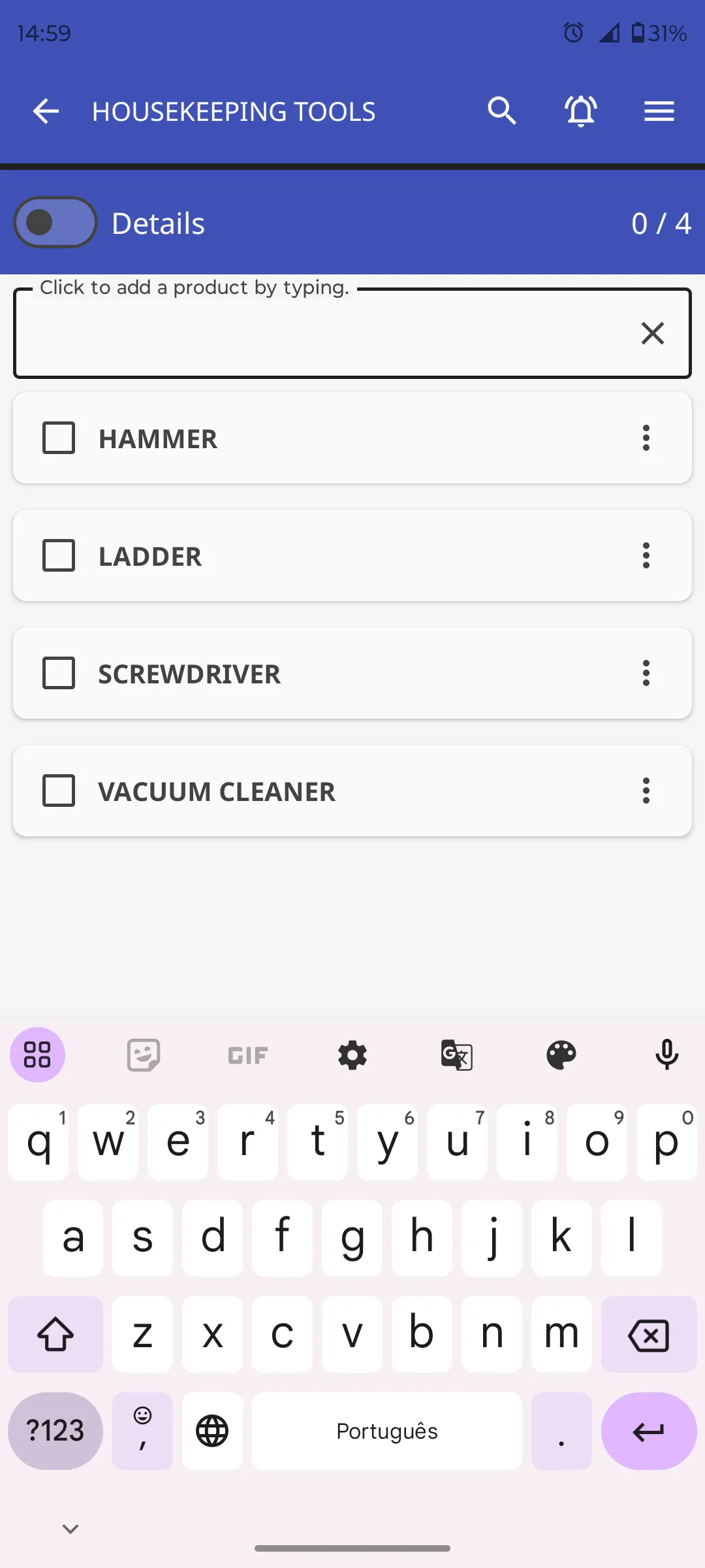 SacolinhaList: Shopping List | Indus Appstore | Screenshot