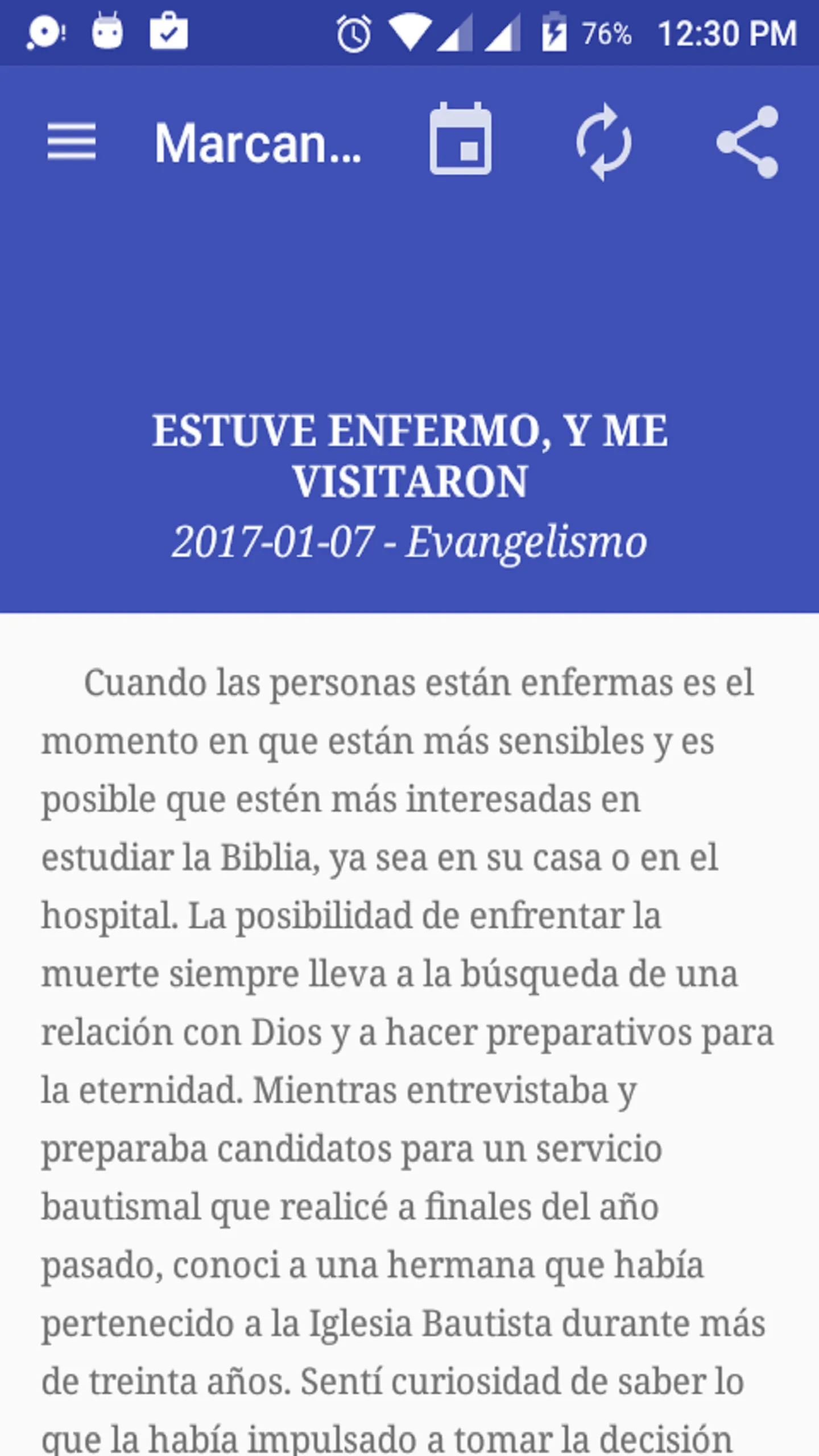 Relato Misionero Adventista | Indus Appstore | Screenshot