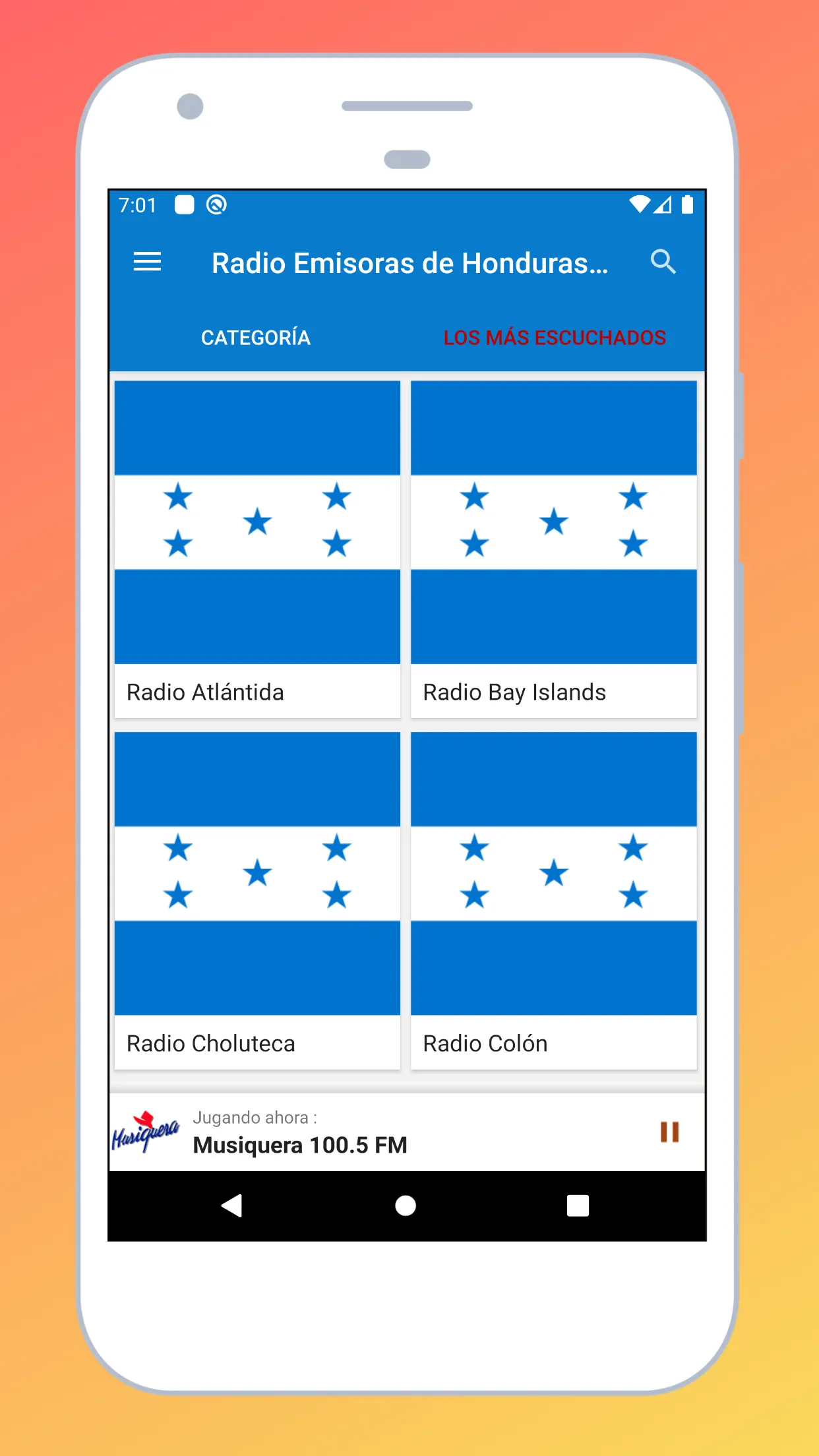 Radio Honduras + FM Radio Hond | Indus Appstore | Screenshot